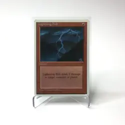 Magic: The Gathering Lightning Bolt MTG Fourth 4th Edition Vintage 1995 LP - Image 1