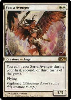 Serra Avenger 33/249 2013 Core Set M13 MTG Rare - Image 1
