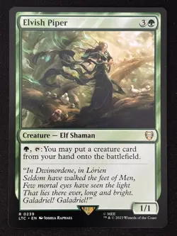 1x MTG Elvish Piper - Commander: The Lord of the Rings (LTC) #239 - Magic - Image 1