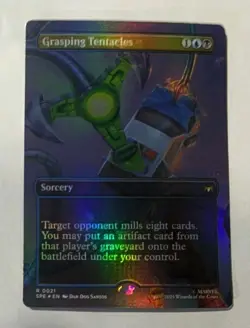 Grasping Tentacles (Borderless) Marvel's Spider-Man Foil - MTG RARE - Image 1