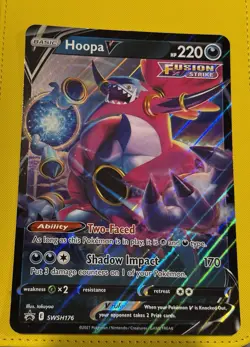 Pokemon Cards - Hoopa V - Jumbo Card - Promo SWSH176 - NM - Image 1