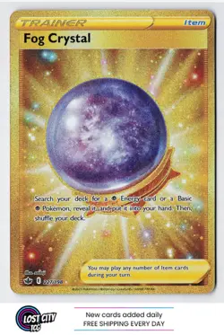 Fog Crystal (Secret) 227/198 - SWSH06: Chilling Reign Gold Foil Rare NM - Image 1