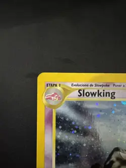 2001 POKEMON SPANISH NEO GENESIS #14/111 SLOWKING-HOLO RARE WOTC VINTAGE - Image 2