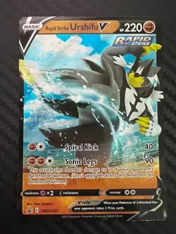 Pokemon TCG Rapid Strike Urshifu V SWSH Black Star Promos SWSH107 Holo Promo VLP - Image 1