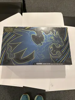 Pokemon Phantasmal Flames Mega Charizard EX UPC Sealed Ultra Premium Box In hand - Image 1