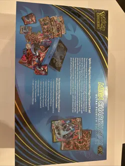 Pokemon Phantasmal Flames Mega Charizard EX UPC Sealed Ultra Premium Box In hand - Image 3