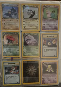 Non graded NEAR COMPLETE! POKEMON TEAM ROCKET 1ST EDITION SET LP/NM - Image 3