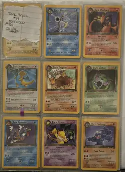 Non graded NEAR COMPLETE! POKEMON TEAM ROCKET 1ST EDITION SET LP/NM - Image 4
