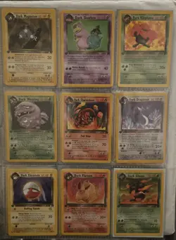 Non graded NEAR COMPLETE! POKEMON TEAM ROCKET 1ST EDITION SET LP/NM - Image 5