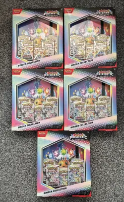 Pokemon TCG Prismatic Evolutions - Binder Collection ✅ x5 - Image 1