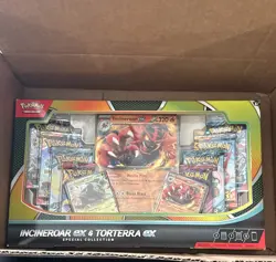 BRAND NEW Pokemon TCG - Incineroar ex & Torterra ex Special Collection - Image 1