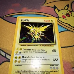 Pokemon Base Set Holo Zapdos 16/102 Near Mint NM - Image 3