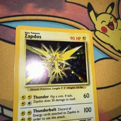 Pokemon Base Set Holo Zapdos 16/102 Near Mint NM - Image 5