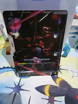 GUNDAM TCG CARD GAME GUNDAM PHARACT GD01-071 R+ Alt Art - Image 1