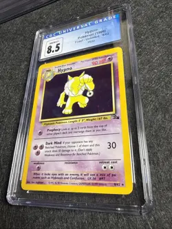 CGC 8.5 NM/Mint+ Hypno 8/62 Holo Unlimited Pokemon 1999 - Image 2
