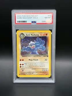 2000 POKEMON ROCKET DARK MACHAMP-HOLO PSA 8 - Image 1
