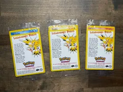 Sealed Set of 3 Pokemon Movie Promo Legendary Birds Moltres Zapdos Articuno - Image 1