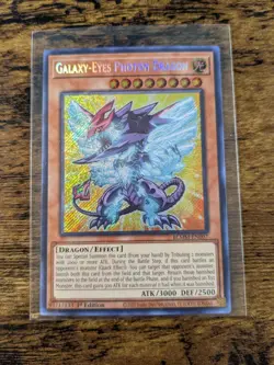 YU-GI-OH CHIBI GALAXY EYES PHOTON DRAGON BLMM-EN007 SECRET RARE NM - Image 1