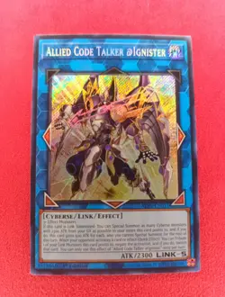 Yugioh ALIN-EN051 Allied Code Talker @Ignister Secret Rare 1st MINT - Image 1