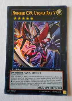 Yu-Gi-Oh Number C39: Utopia Ray V Ultra Rare 1st Edition YS13-ENV01 - Image 1