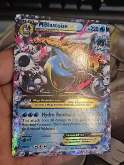 M Blastoise EX 30/146 XY Base Set Holo Ultra Rare Pokemon Card NM - Image 4