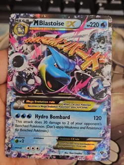 M Blastoise EX 30/146 XY Base Set Holo Ultra Rare Pokemon Card NM - Image 5