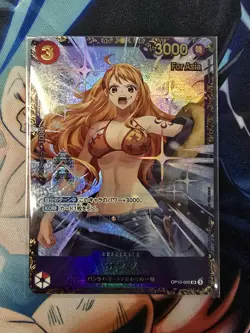 One Piece Card game Japanese Sanji/Nami OP10-005 Flagship Battle Asia Prize - Image 1