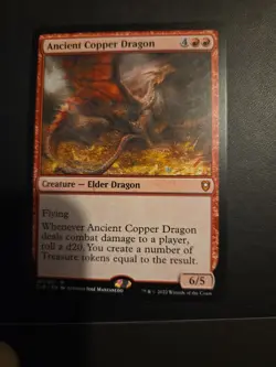 MTG Magic: The Gathering Ancient Copper Dragon Commander Legends - Image 1