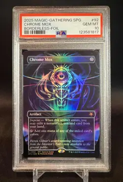 ?? PSA 10 - Chrome Mox - Borderless FOIL - MTG Special Guests SPG #92- PRISTINE - Image 1