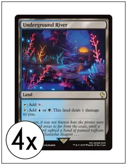 4x Underground River, Final Fantasy Commander, Magic MTG NM - Image 1
