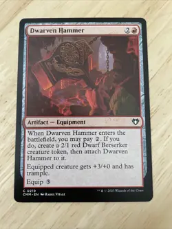 MTG Dwarven Hammer Commander Masters #0219 Regular Common NM/M - Image 1