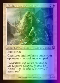 MTG Thalia, Heretic Cathar (351/612) Innistrad Remastered NM FOIL - Image 1