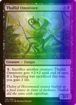 MTG Magic the Gathering Thallid Omnivore (106/296) Dominaria LP FOIL - Image 1
