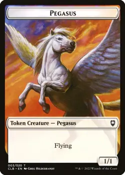 MTG Token - Pegasus (3/1080) Commander Legends Battle for Baldur's Gate LP - Image 1