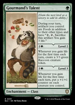MTG Magic the Gathering Gourmand's Talent (31/401) Bloomburrow Commander NM - Image 1