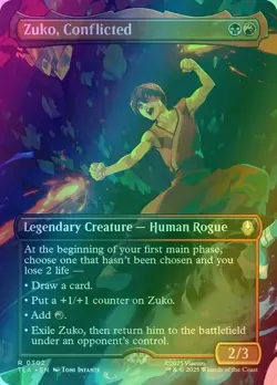 Zuko, Conflicted - Borderless Foil - Avatar: The Last Airbender - TLA R 0302 - Image 1