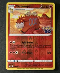Camerupt- 014/078 - Reverse Holo Uncommon Pokemon GO Pokemon TCG NM - Image 1