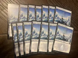 Snow-Covered Island Jumpstart 2022 Magic The Gathering Land 14 Card Lot - Image 1