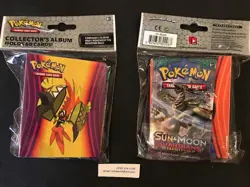 1X Pokemon SUN & MOON Guardians Rising Mini album binder holds 60 cards + PACK - Image 2