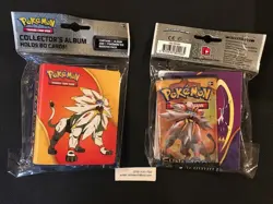 1X Pokemon SUN & MOON Guardians Rising Mini album binder holds 60 cards + PACK - Image 3