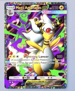(FAST DELIVERY) Mega Ampharos ex - Full Art - ENG - Pokemon TCG Pocket - Image 1