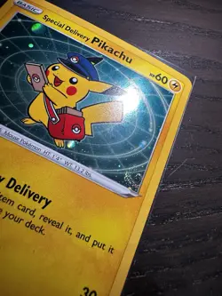 Pokemon Special Delivery Pikachu SWSH074 Blackstar Promo - 2 SWIRLS - Image 5