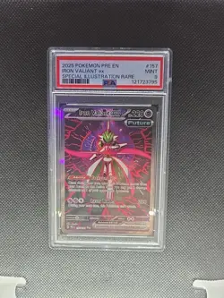Pokemon TCG Iron Valiant EX Special Illust Rare Sir Prismatic Evolutions PSA 9 - Image 3