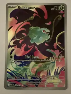 Pokemon Mega Evolution Bulbasaur Illustration Rare IR 133/132 NOT STAMPED PROMO - Image 1