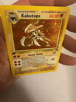 1999 Pokemon - 1st Edition Kabutops Holo Rare - Fossil 9/62 - WOTC - Image 5