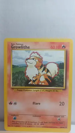 Growlithe [LP] - Pokemon TCG Base Set 28/102 [Uncommon] - Image 1
