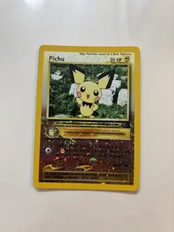 Pichu Pokemon Card 35 Reverse Holo Black Star Promo WOTC TCG CCG - Image 1