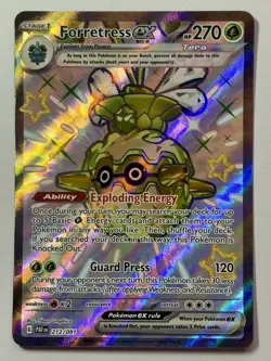 Forretress ex 212/091 PAF Paldean Fates Pokemon Card NM - Image 1