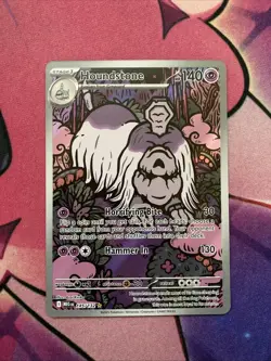 Houndstone 145/132 Mega Evolution Holo Illustration Rare NM English Pokemon Card - Image 1