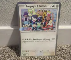 JUMBO CARD Pokemon Horizons Terapagos and Friends Oversized Promo Card Stamped - Image 1